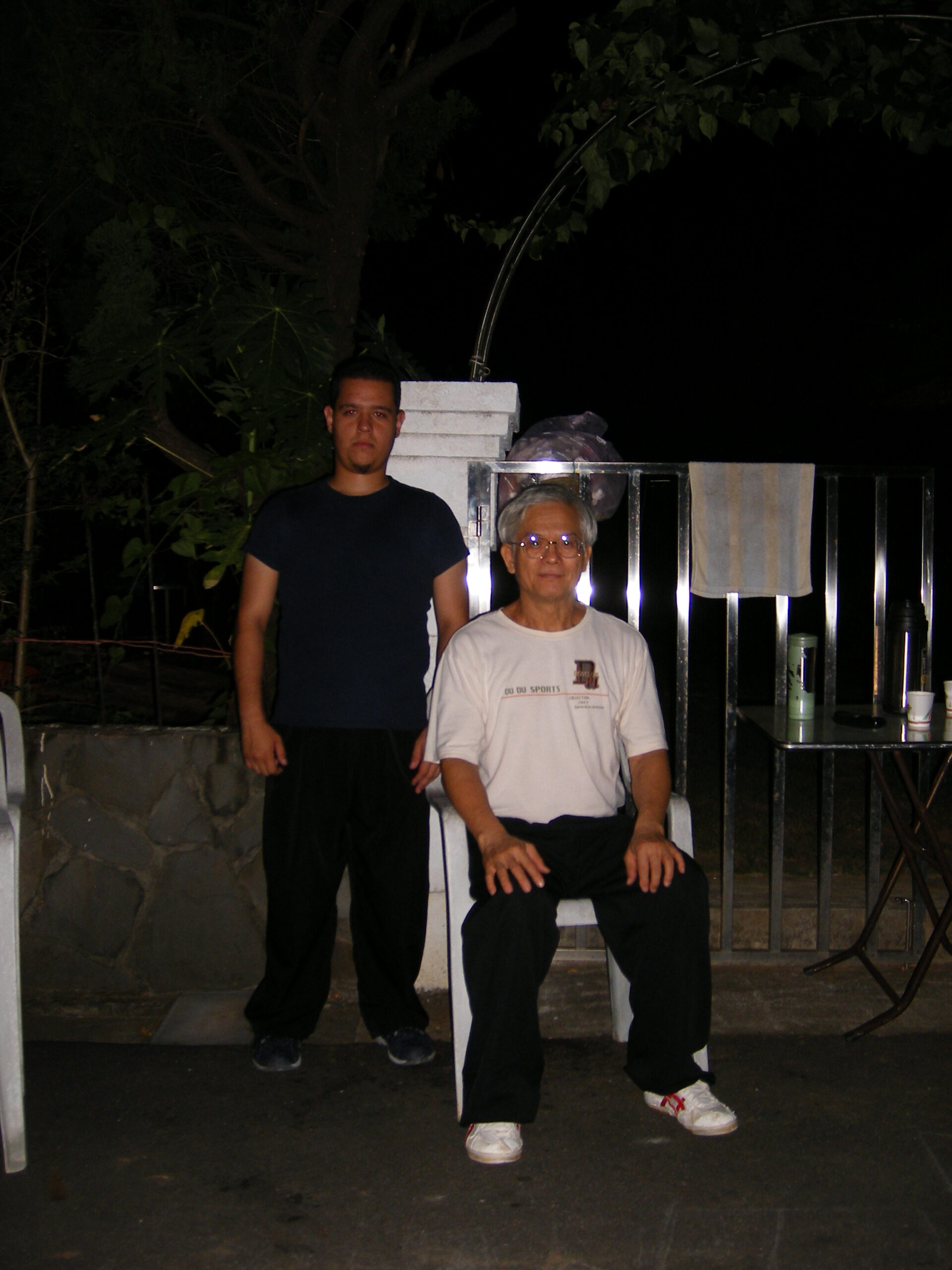 Luis Mendez with Master Dài Shìzhé in Taiwan, 2006
