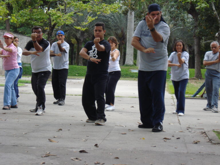 Luis Mendez Xing Yi practice with Shifu Yuri Jimenez. Caracas, Venezuela