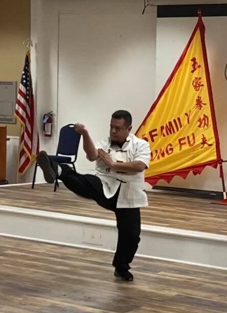 Luis Mendez performing Liu He Tang Lang at 5 Family Kung Fu Academy 10th Anniversary, Monterey Park California